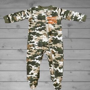 Garanimals Olive and Tan Camo Footed One Piece MOMMY LITTLE GUY